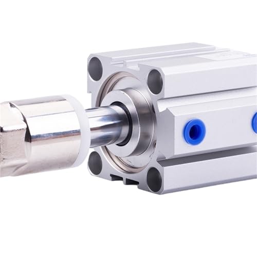 Cilindro de carrera ajustable SDAJ32 con imán para posicionamiento neumático industrial 3