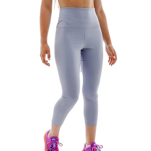 Nike Dri Fit Training High Rise Crop Ceñidos, Indigo Haze/(Blanco), M para Mujer