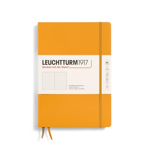 LEUCHTTURM1917 366166 Notizbuch Composition (B5), Hardcover, 219 nummerierte Seiten, Rising Sun, Dotted