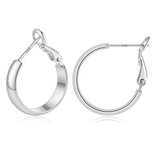 Image of Gacimy Gold Hoop Earrings for Women with 925 Sterling Silver Post