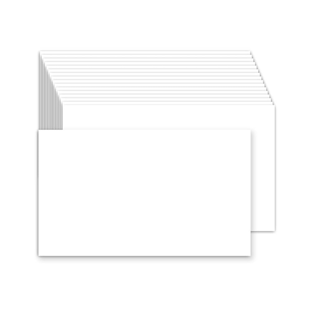 Business Cards Custom Thick Texture, Customize Business Card Front & Back Sides Printed, Personalized Business Card with Vivid Graphics and Text Printed 100 Pcs, BlankWhite No Custom