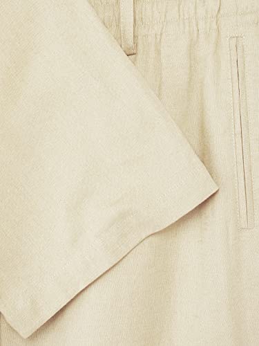Hat and Beyond Mens Premium Soft Linen Pants Wrinkle Resistant Flat Front Classic Slacks4