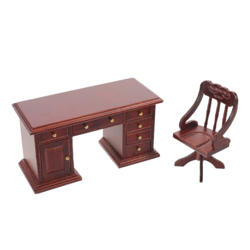 Mobiliario en miniatura 1:12 Toyvian de madera premium para coleccionistas de cajas