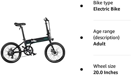 FIIDO D4S Foldable Electric Bike, 20" 80km Long-distance Aluminum Alloy Electric Bicycle Folding E-Bike Outdoor Cycling Bike Vehicle, 25km/h 36V 10.4Ah