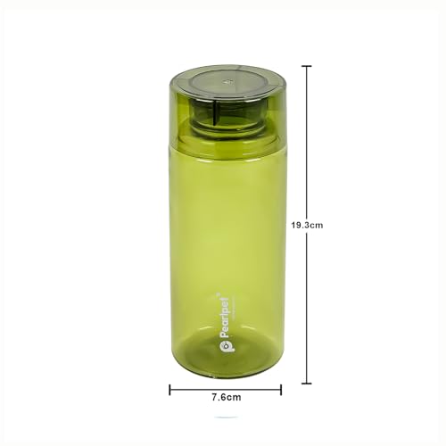 Image of PEARLPET Amaya Water Bottle for Home | Leak Proof Bottles for Refrigerator | BPA-Free, Food Grade, Plastic | Set of 4, 650 ML Each, Multicolor