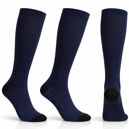 Image of Diamond Star 6 Pairs Compression Socks for Men & Women, Knee High Socks