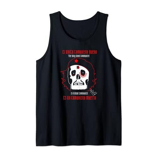 Muerto Che Guevara Anti Comunista Cuba Libre Cubano Patriota Camiseta sin Mangas