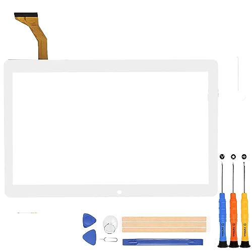 A-MIND For Dragon Touch K10 �^�b�`�p�l�� ��ʌ����C���p 10.1 �C���` �^�b�`�X�N���[�������p ������ʌ����C���p�L�b�g �����̏C���H��(�z���C�g)