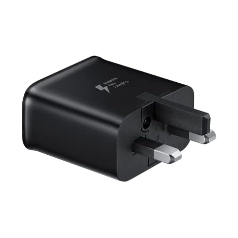 Genuine Samsung Fast Adaptive Mains UK For Samsung Galaxy S8,S8+,A3(2017),A5(2017), A7(2017) A8 (2018) & Compatible to All Other Samsung USB Type C Devices (EP-TA20UBE) (Black) Cover