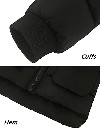 Baby Winter Thick Warm Quilted Jacket Sherpa Fleece Hood Coat with Bear Ear Insulated Parka Anorak Ski Outwear 2-7 Years3