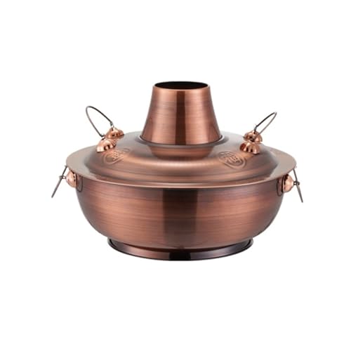 Olla de cobre para hot pot carbón 32CM miniatura 1