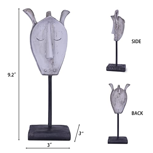 Sheep Statues Resin Abstract Sculpture For Home Decor Modern,African Art Tribal Figurines Decorations Items Accents Influencer Picks For Bookshelf,Tv Stand,Living Room,Nightstand #TOP1