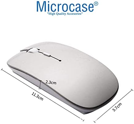 Microcase 2.4 GHz Wireless Kablosuz Slim Klavye ve Mouse Seti + Türkçe Klavye Etiketi - AL2770 Gümüş - Görsel 4