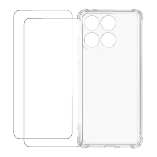 UOGNADGD �J�o�[ Motorola Edge 70 Fusion 5G 7000 mAh XT2605-2 �Ƃ̌݊������� �J�X�^���J���t���P�[�X�{�����K���X�ی�t�B����2���t�� ? �Ռ��z�������h�~ (�N���A)