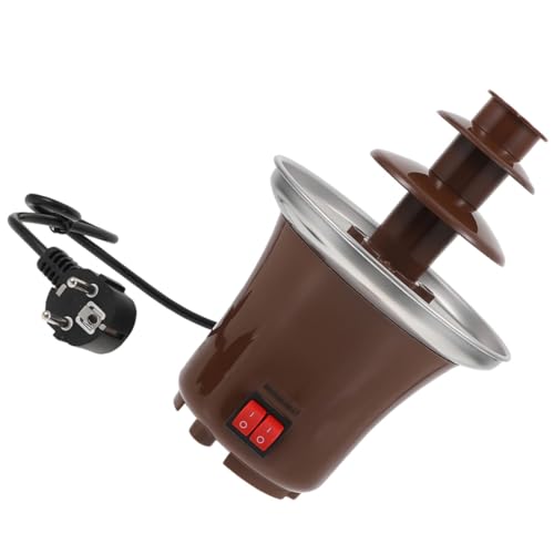 SHOWERORO Electric Chocolate Melting Pot Milk Chocolate for Melting Stainless Steel Fondue Fountain Machine for Party Easy to Use and Clean