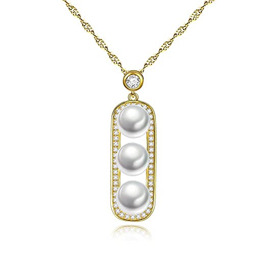 Argent sterling et perle d'eau douce pour ce collier de créateur unique au design minimaliste
