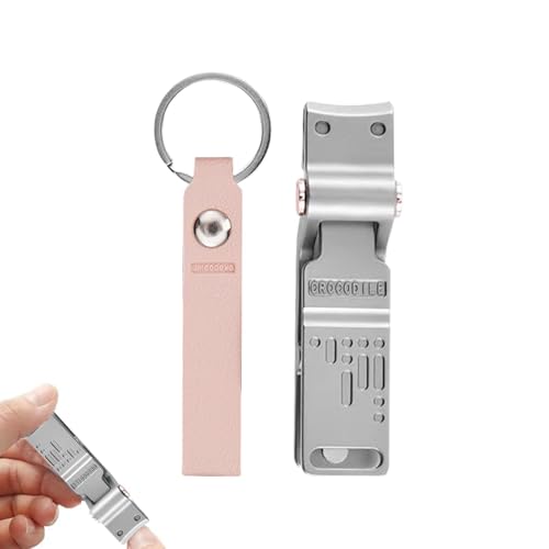 Cortaúñas para hombre con receptor, cortaúñas de apertura ancha de mandíbula,Cortaúñas para uñas gruesas | Cortaúñas resistentes de acero inoxidable antisalpicaduras con palanca ergo