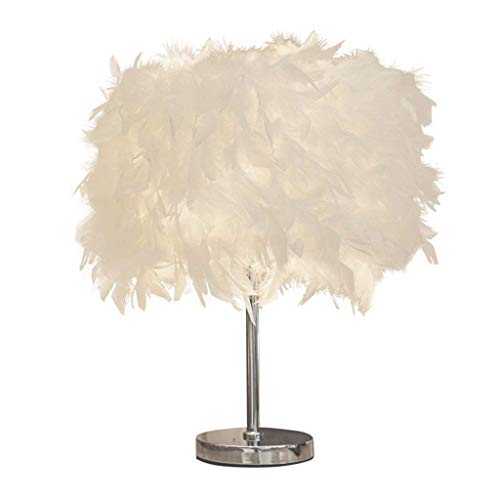 Lampe de table de mariage pour chambre de chevet déco hôtel chic blanche