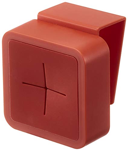 山崎実業(Yamazaki) シンク扉タオルホルダー レッド 約5.5X4.5X6cm アクア 4138