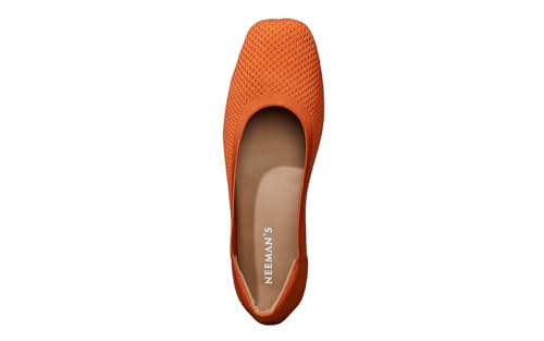 Image of Neeman's Plush Square Flats for Women | Ballerinas & Slip On Casual Shoes| Comfortable & Flexiable