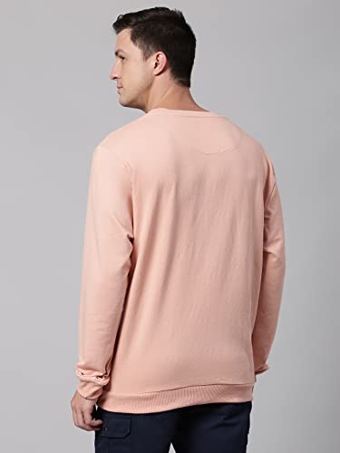 Image of Dennis Lingo Men's Poly-Cotton Sweatshirt with Crew Neck - Regular Fit Full Sleeves, Casual Winterwear for Men