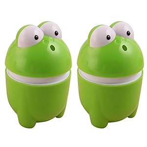 BESPORTBLE 2 Stuks Dier Automatische Tandenstoker Dispenser Houder Kikker Vorm Grappige Tandenstokers Container Case…