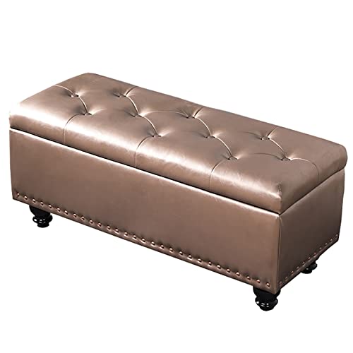 Banc ottoman moderne stockage décoratif tabouret pouf coiffeuse café - 2