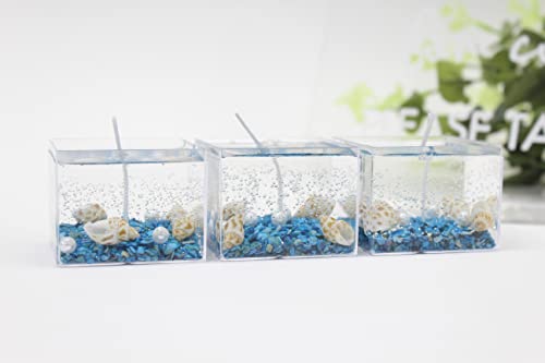 Gel Wax Candles,Natural Handmade Candles,Romantic Candles,Therapeutic And Relaxing Candles,Wedding Gifts,Gift Ideas For Guests,Best Friend Gifts,Gel Candles,Personalized Gel Candle (Blue Ocean) #TOP5