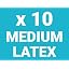 Aqua Turquoise, 10 Pack, L