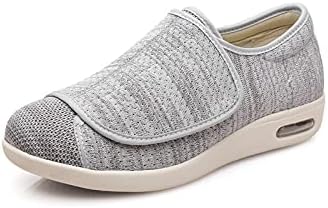 Yibobay Zapatos diabéticos para mujer ancho X-Wide Velcro zapato para mujeres mayores zapatos anchos para mujer caminar zapatos con cierre ajustable