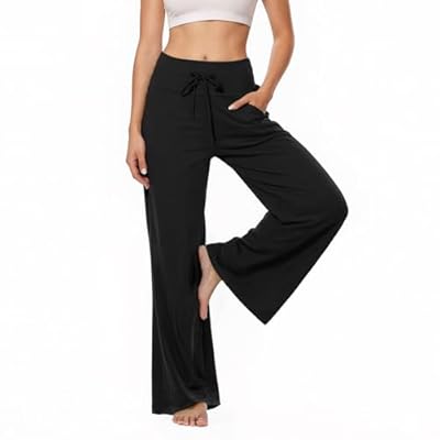 Fayefay Womens Wide Leg Yoga Pants with Pockets...