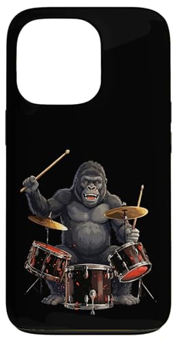 Gorilla Drum Sticks Drummer Kids Boys Men Rock & Roll �X�}�z�P�[�X iPhone 13 Pro �p