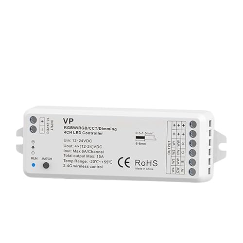 Panneau tactile intelligent 2.4G T21 variateur LED 4 zones