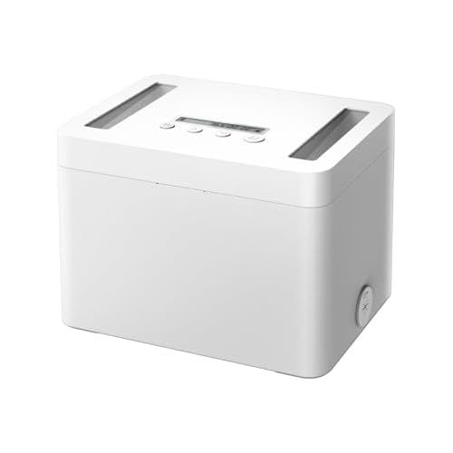 Vaydeer Metal Timed Lock Box, Made of Aluminum Alloy, 365 Days Locking Time, Extendable Time, Audio Alert, Child-Access Control, 2-Way Power Supply, Timed Locker for Phones/Alcohol/Snacks/me