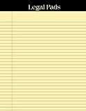 Legal Pads Notebook: College Ruled with Margin, 100 Pages with Cream Paper | Legal Pad for for Business, school, work and Attorney Office Desk ( Yellow cover)