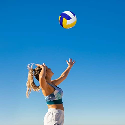DRSUMLF Volleyball Official Size 5, Volleyball Kit, Volleyballs, Soft Volleyball Beach Volleyball Pool Volleyball for Indoor Outdoor Beach, Training Equipment Volleyball Training, Gym