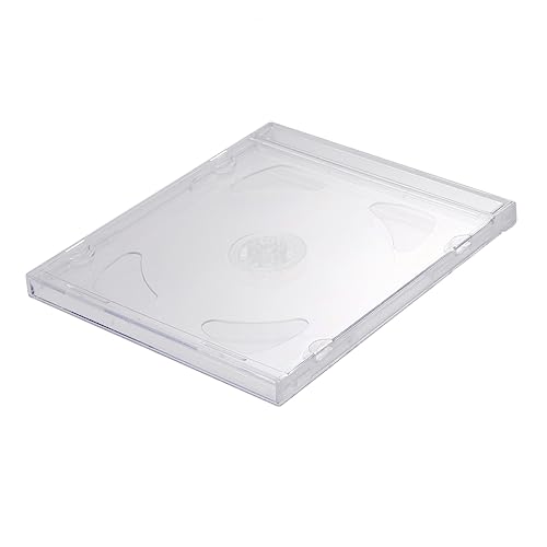 Alipis 10 Piezas Caja de Cd Transparente de Duro Almacenamiento Portátil Dvd y Organizador Diario y
