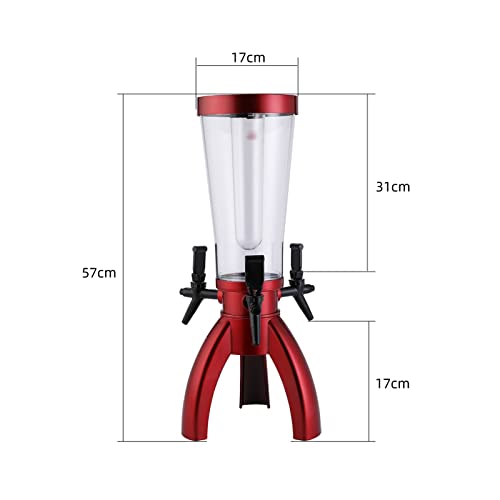 Beer Tower Dispenser 3L Beer Tower Dispenser com Icicle Bar Canhão de Cerveja Especial com Três Torn