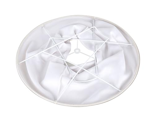 Aspen Creative 38003 Transitional Bell Shape Spider Construction Lamp Shade in Cream & Set of 1, 16" wide (6" x 16" x 12"), Collapsible by Aspen Creative - Image 4