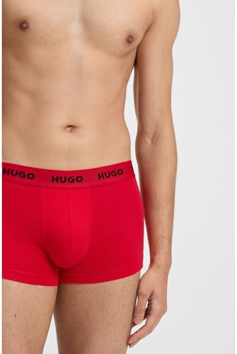 Hugo Trunk Triplet Pack ropa interior masculina tipo bóxer corto transpirable 4