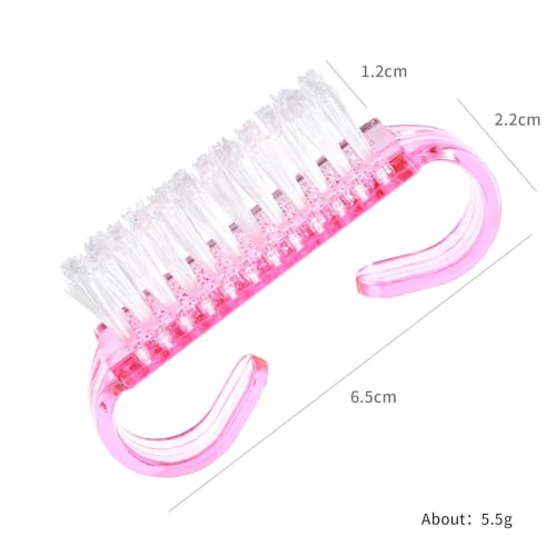Cepillo uñas manicura pedicura limpiar polvo herramientas archivo limpieza manos, 20 piezas 4