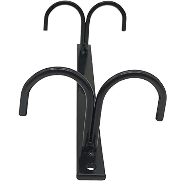 TIHOOD 4PCS Under Cabinet Mug Rack, Rustic Mug Organizer Rack Cup Holder Under Shelf 16 Hanging Hooks Rack for Mugs, Coffee Cups and Kitchen Utensils Display (4 Pack-16 Hooks)