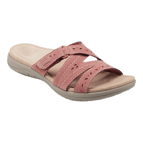 Sandales plates confortables femme nu-pieds d'été légers pour marche et plage taille 36 rouge