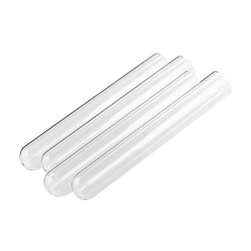 PYouo-tubos de ensayo grandes, 50pcs / lot del tubo de ensayo de laboratorio, 15 * 100 mm, vacío tubo transparente de cristal de prueba, uso Lab Implementar, médico fungible , Materiales de alta calid