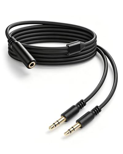 Cable divisor de audio de 3.5 mm para solucionar la falta de puertos en tu computadora