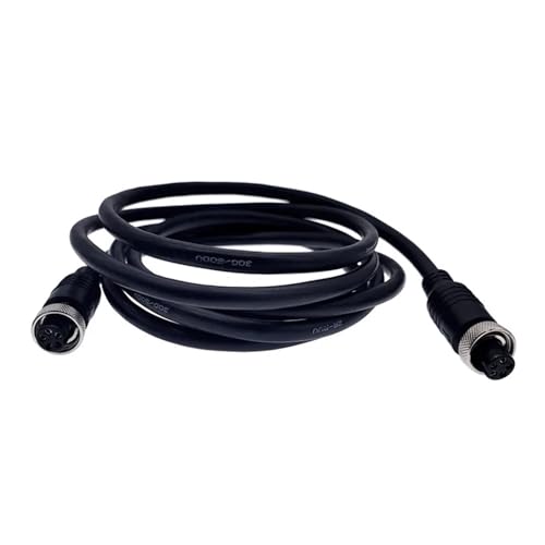 Cable de aviación M12 conector de 2 pines hembra para solucionar cortes de vídeo