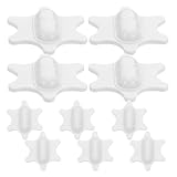 Hemobllo 10 Stück Magnetrührstäbe Kunststoff Weiß Labor Magnetrührer Zubehör für Gleichmäßiges Mischen Langlebig und Kompatibel mit Rührbechern