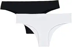 Kit 2 Calcinhas Femininas Básicas em Microfibra – Branca e Preta – Conforto, Elasticidade e Toque Suave – Tamanho GG