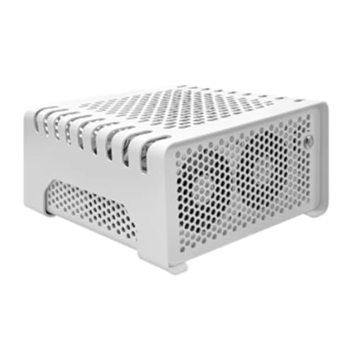 Boîtier ordinateur mini ITX blanc contemporain design horizontal de bureau pour HTPC compact