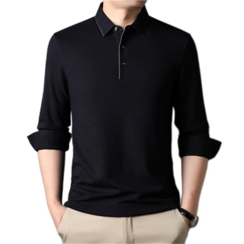 T-shirt en laine manches longues business casual pour homme chic